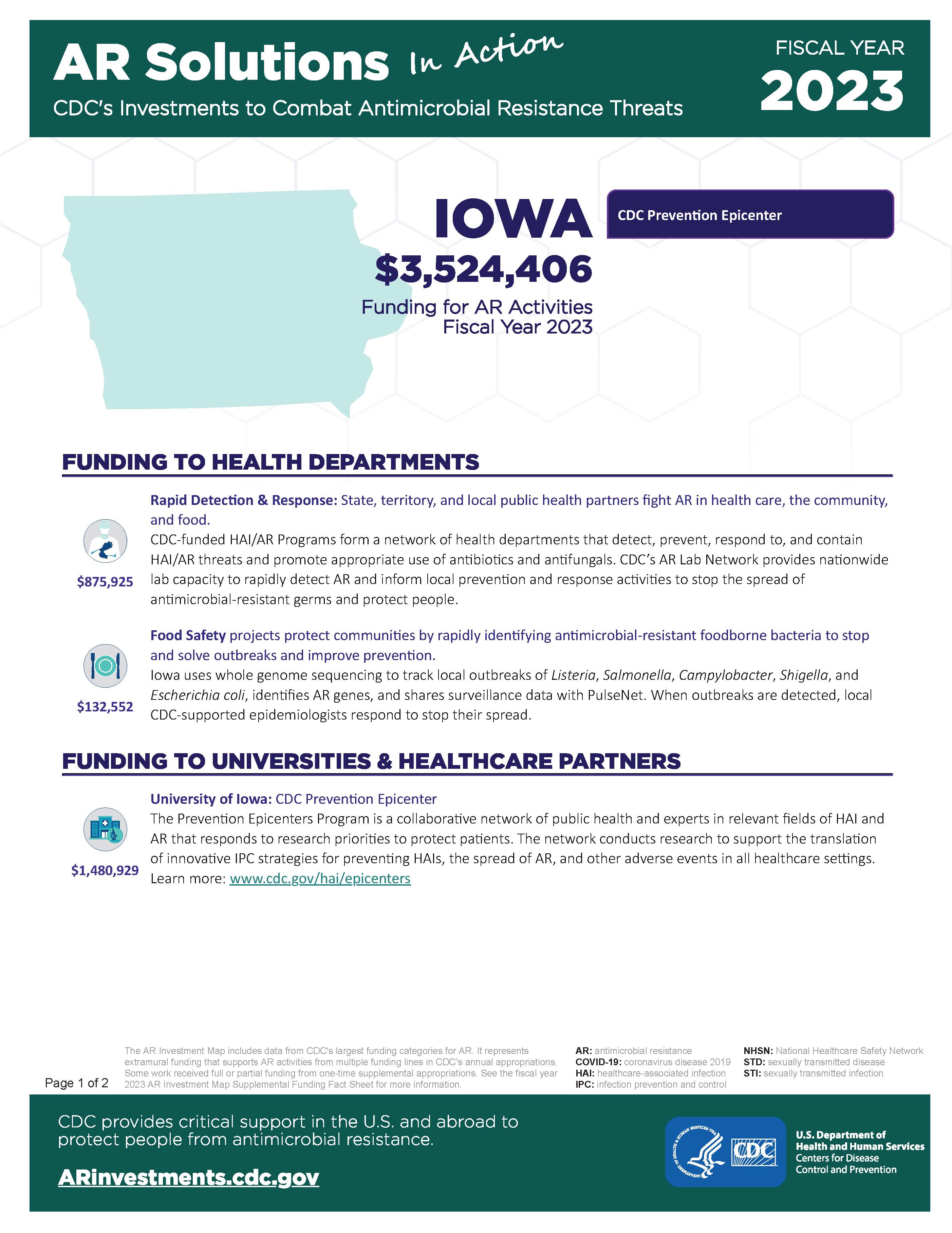 View Factsheet for Iowa