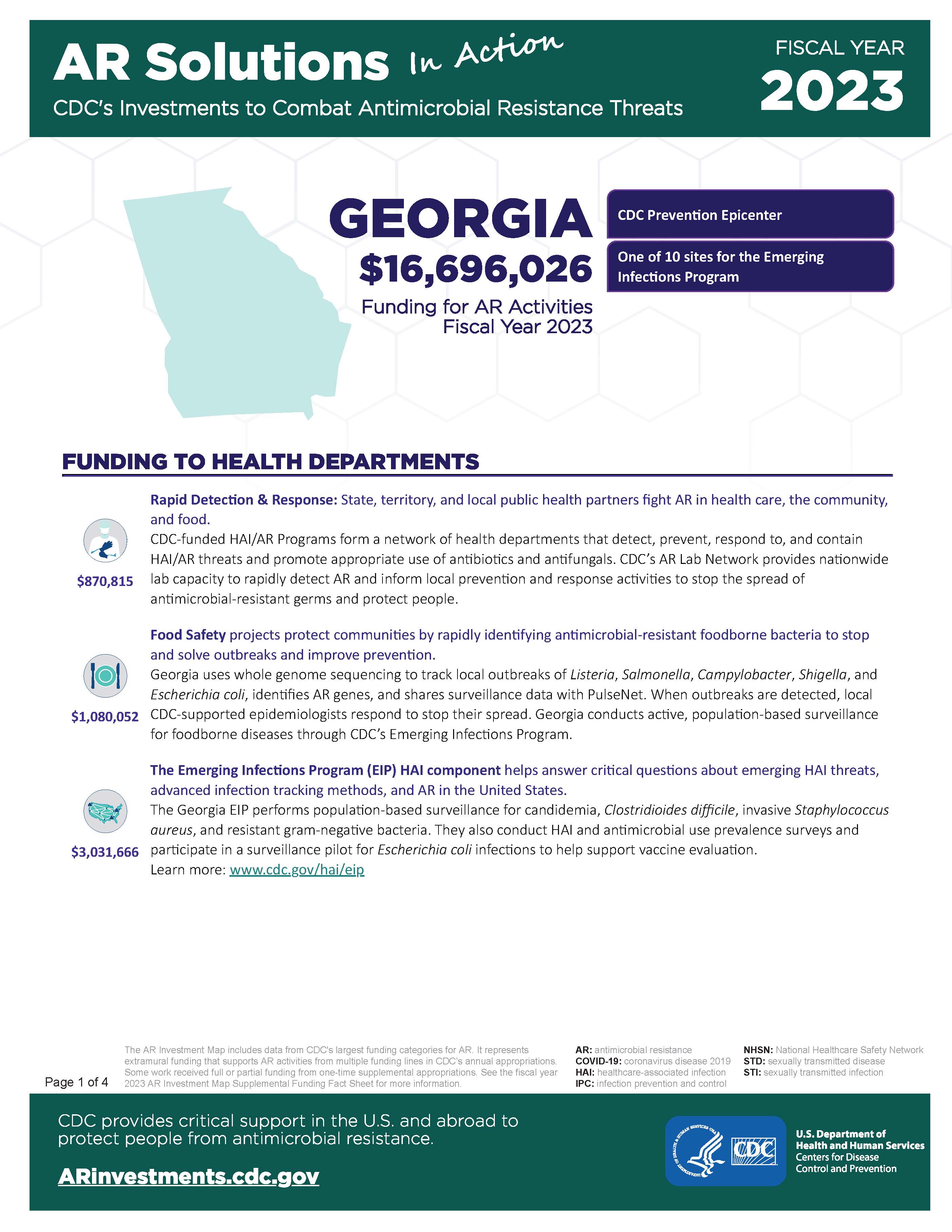View Factsheet for Georgia