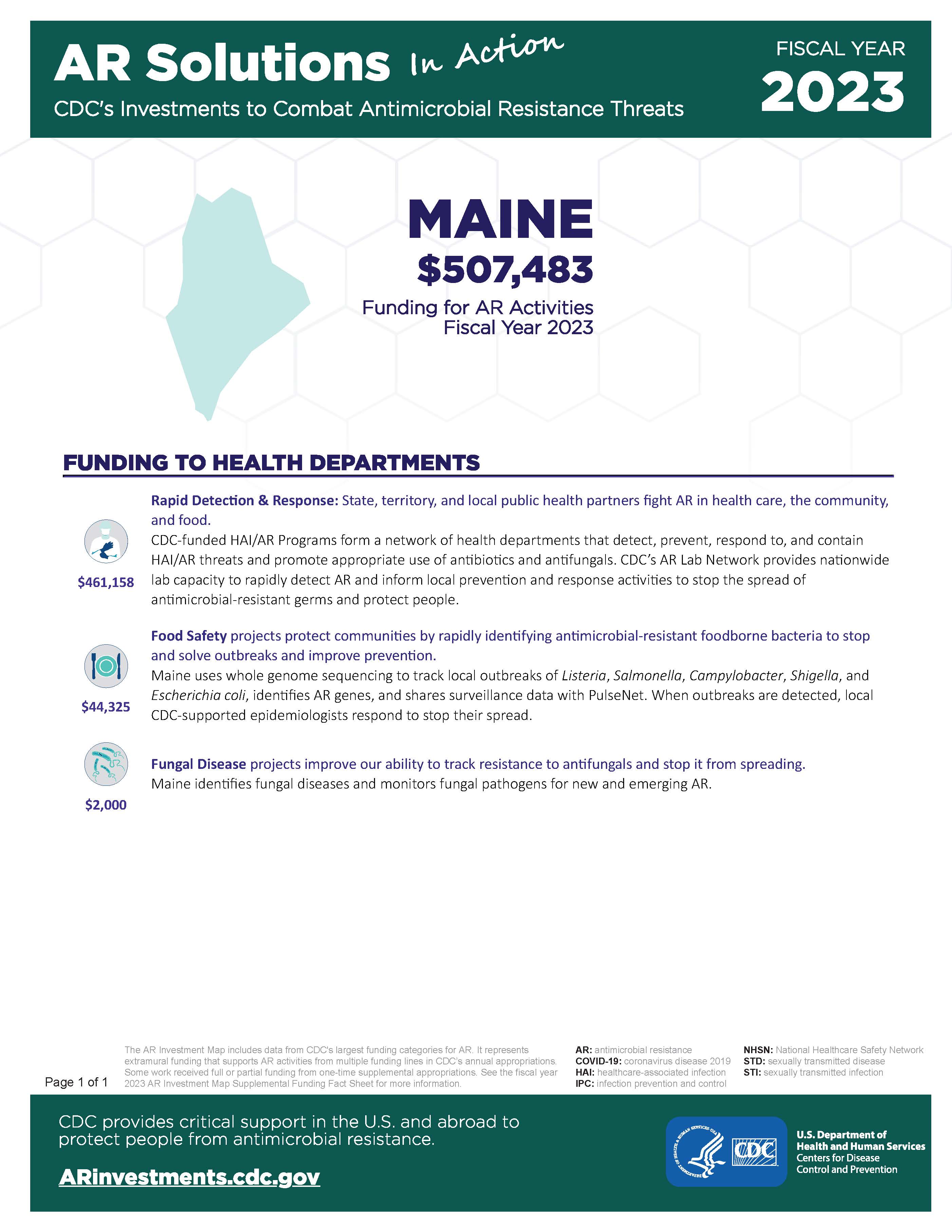 View Factsheet for Maine