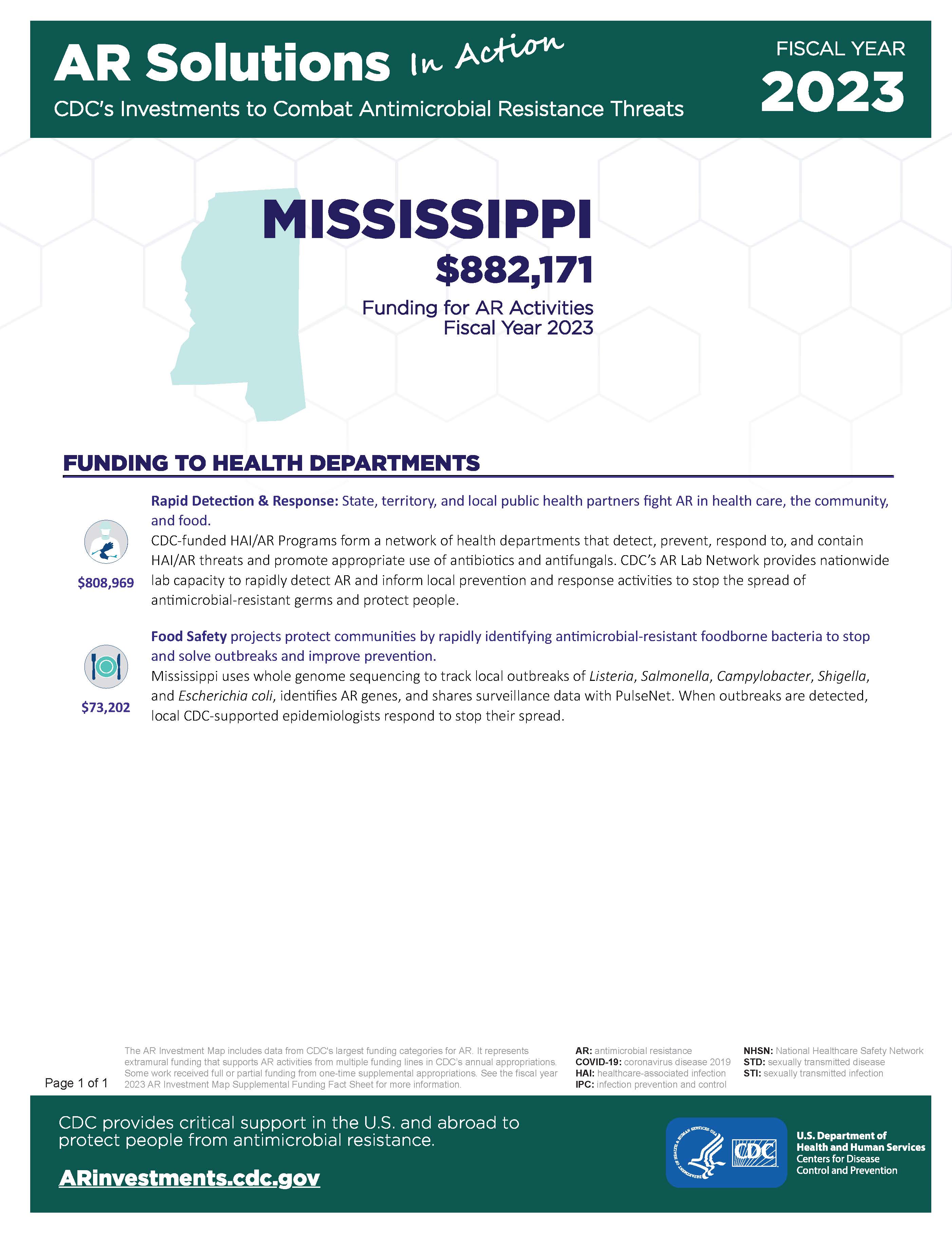 View Factsheet for Mississippi