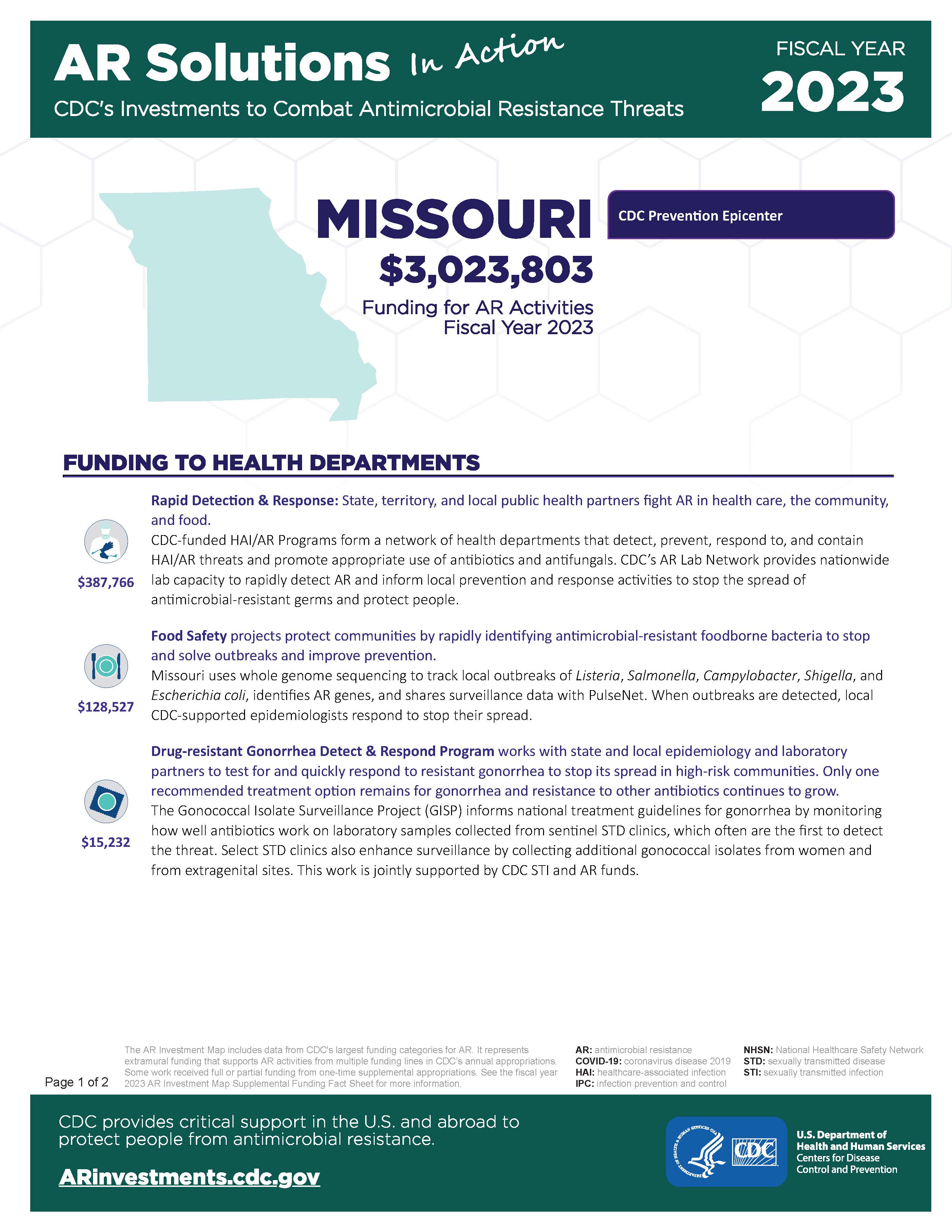View Factsheet for Missouri