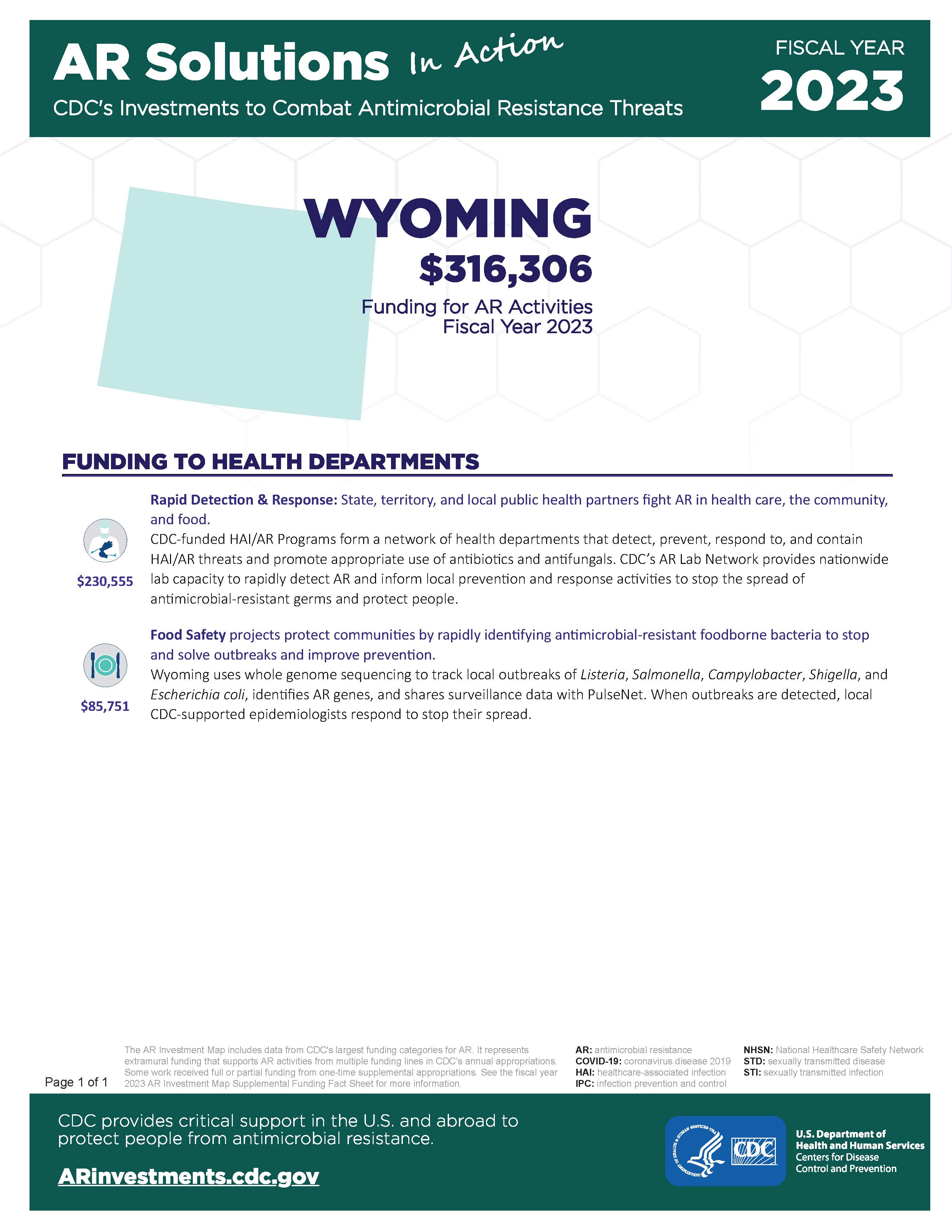 View Factsheet for Wyoming